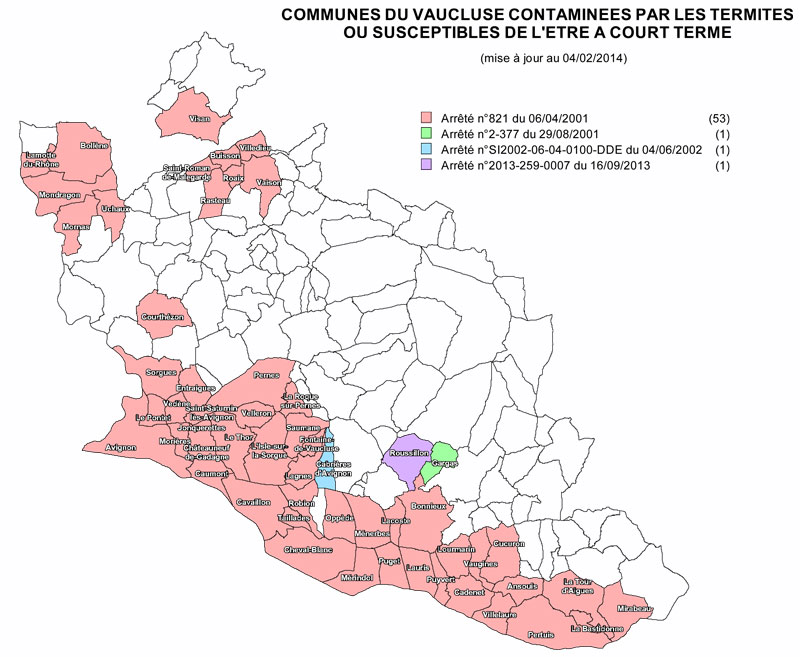 carte termites